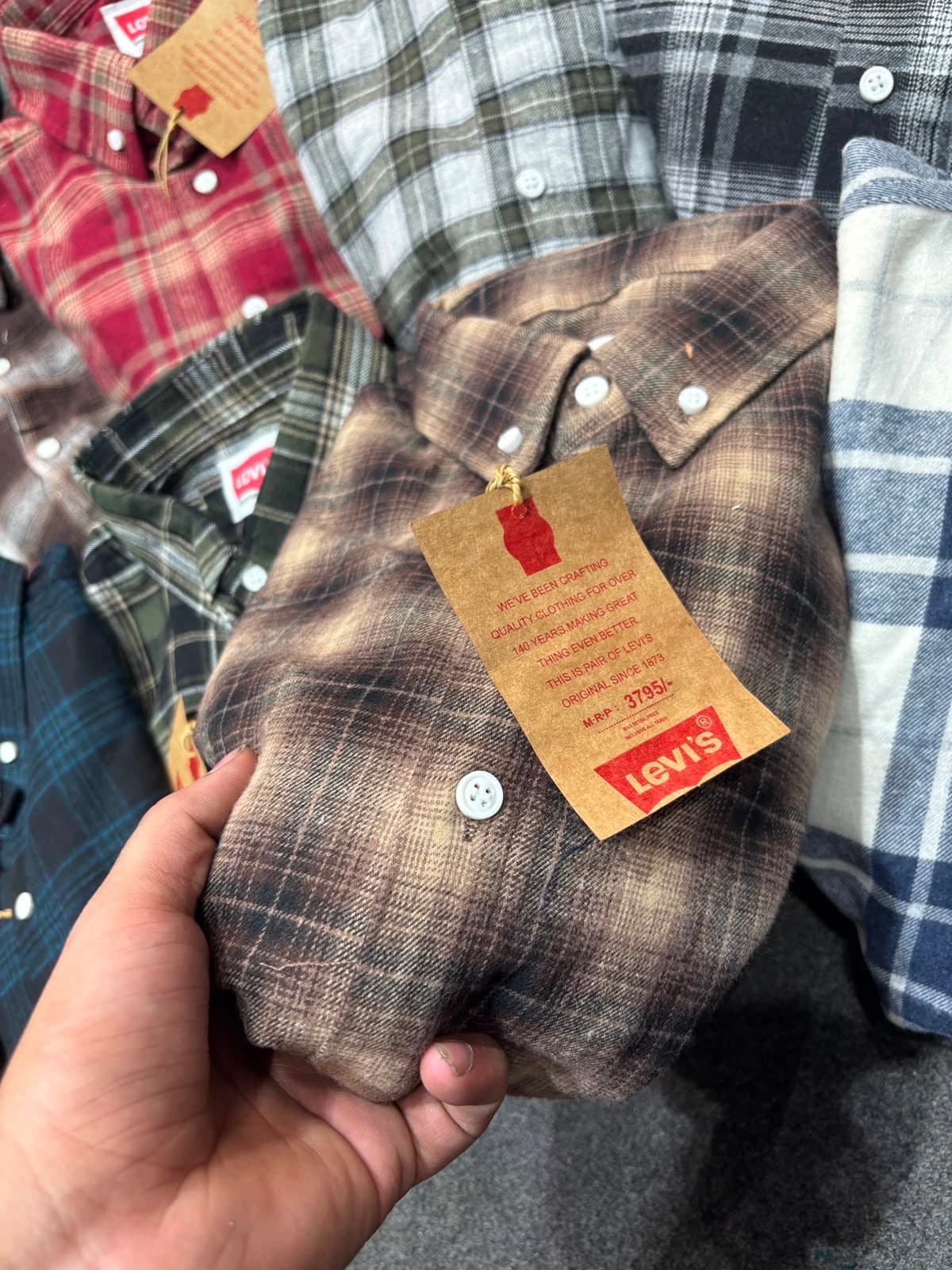 Levis flannel chack shirt